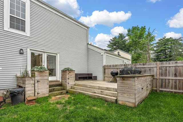 919 Rachels Pl, Hermitage, TN 37076 - view of yard featuring a wooden deck