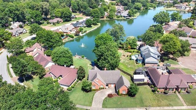 2458 Carrollwood Ln, Cordova, TN 38016 - aerial perspective of suburban area featuring a large body of water