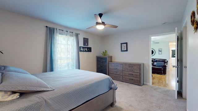 1807 Mosley Ferry Rd, Chapmansboro, TN 37035 - bedroom featuring carpet flooring and a ceiling fan