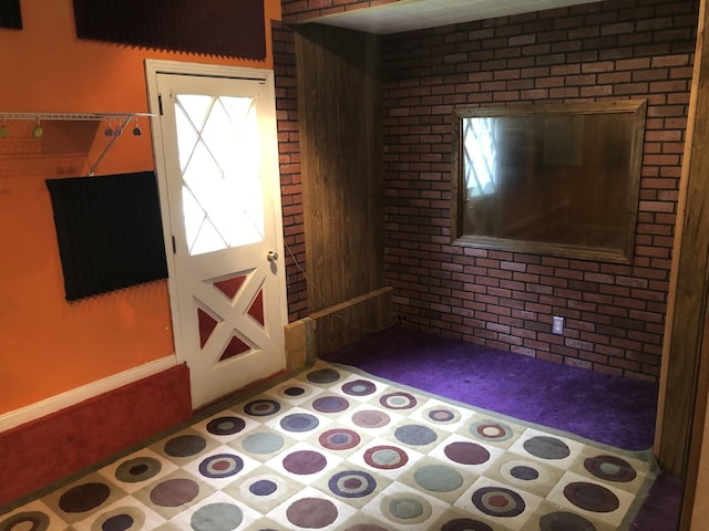 2026 Saundersville Ferry Rd, Mount Juliet, TN 37122 - entryway featuring tile patterned floors and brick wall