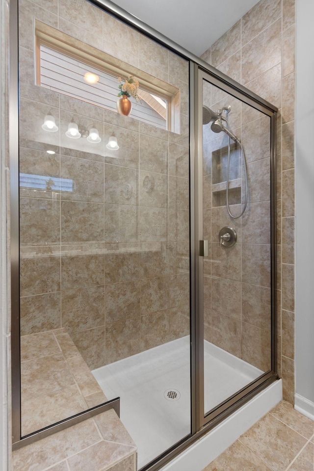 1763 Humphreys Gln, Spring Hill, TN 37174 - bathroom with a shower stall and tile patterned flooring