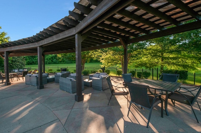 3227 Vinemont Dr, Thompsons Station, TN 37179 - view of patio / terrace with outdoor dining area and outdoor lounge area