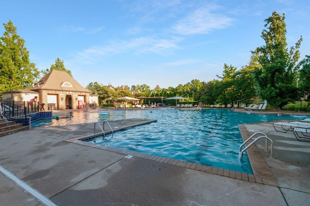 3227 Vinemont Dr, Thompsons Station, TN 37179 - community pool featuring a patio area