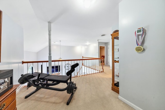 530 David Ave, Lewisburg, TN 37091 - exercise room featuring carpet floors and baseboards
