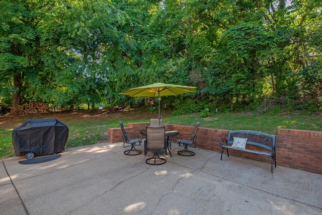 530 David Ave, Lewisburg, TN 37091 - view of patio with grilling area and outdoor dining space
