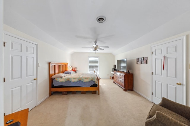 530 David Ave, Lewisburg, TN 37091 - bedroom with light carpet, baseboards, and ceiling fan