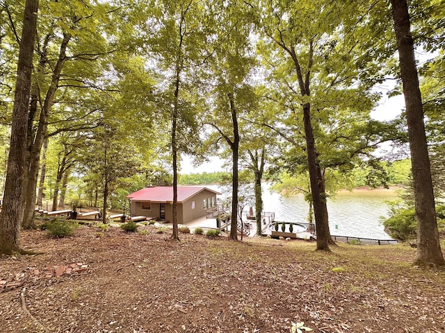 645 Attaway Ln, Bath Springs, TN 38311 - view of yard featuring a water view