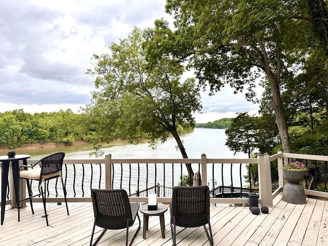 645 Attaway Ln, Bath Springs, TN 38311 - deck featuring a water view