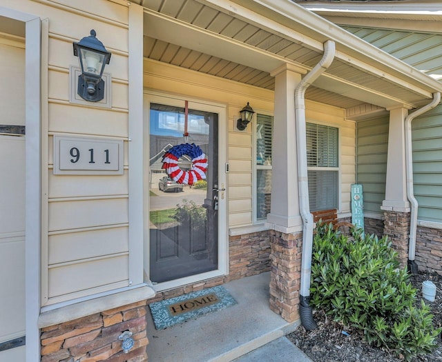 911 Keepsake Diamond Ln, Murfreesboro, TN 37128 - entrance to property with a porch and stone siding