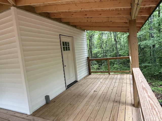 236 Tablerock Rd, Hohenwald, TN 38462 - view of wooden terrace