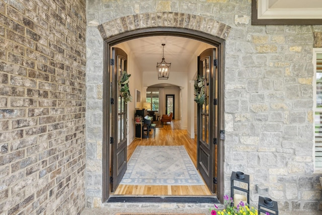 4083 Kings Camp Pass, Arrington, TN 37014 - doorway to property with stone siding