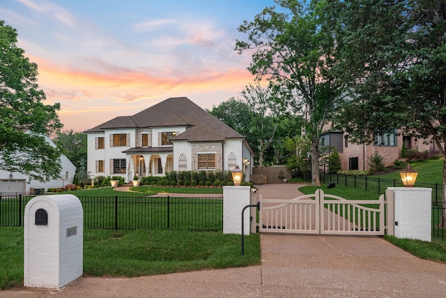 4516 Shys Hill Rd, Nashville, TN 37215 - view of front of home with a gate