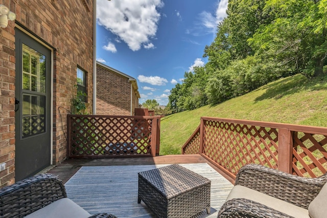 235 Glenstone Cir, Brentwood, TN 37027 - wooden terrace featuring a yard