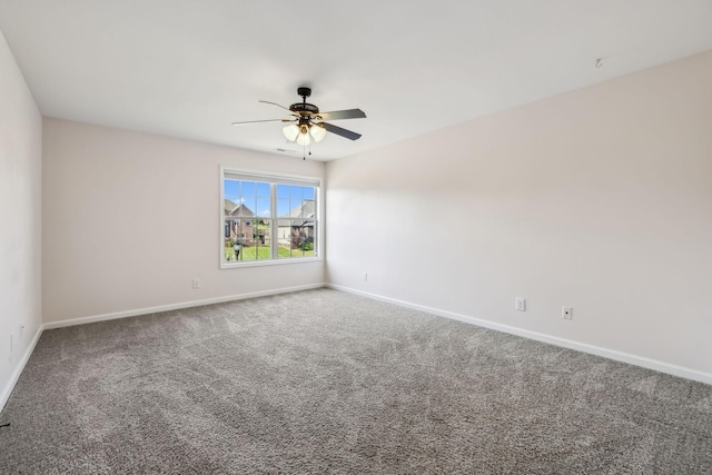 3296 Wiser Dr, Clarksville, TN 37042 - carpeted spare room with baseboards and ceiling fan