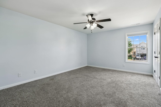 3296 Wiser Dr, Clarksville, TN 37042 - carpeted empty room featuring ceiling fan and baseboards
