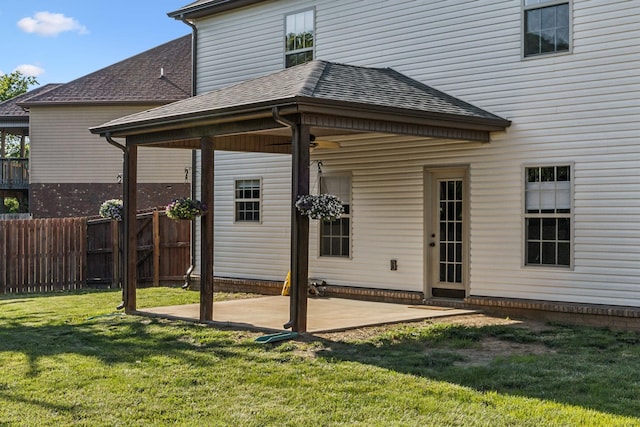 3296 Wiser Dr, Clarksville, TN 37042 - rear view of house with roof with shingles and a patio