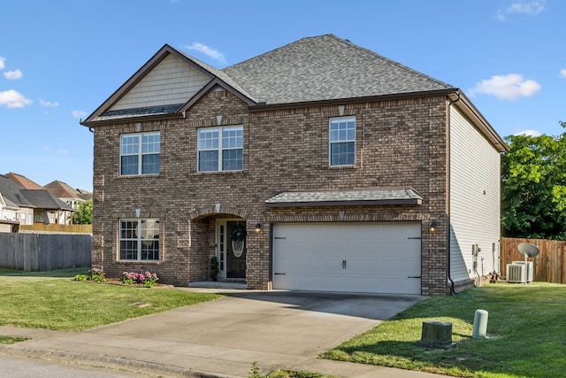 3296 Wiser Dr, Clarksville, TN 37042 - view of front facade featuring a garage, concrete driveway, roof with shingles, and brick siding