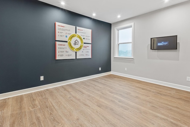 800 Cawthorn Ln, Mount Juliet, TN 37122 - empty room featuring wood finished floors, baseboards, and recessed lighting