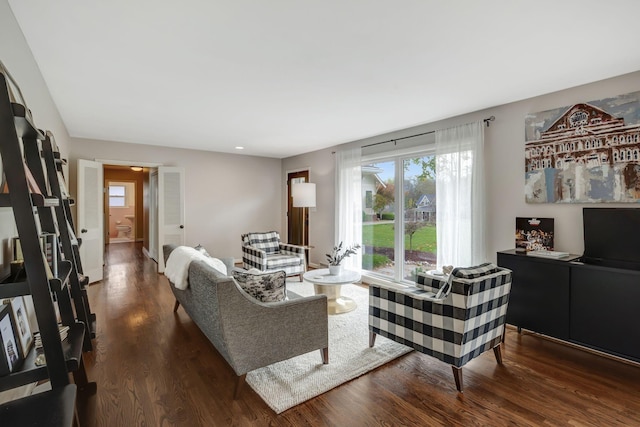 418 Boyd Mill Ave, Franklin, TN 37064 - living room with dark wood-style floors