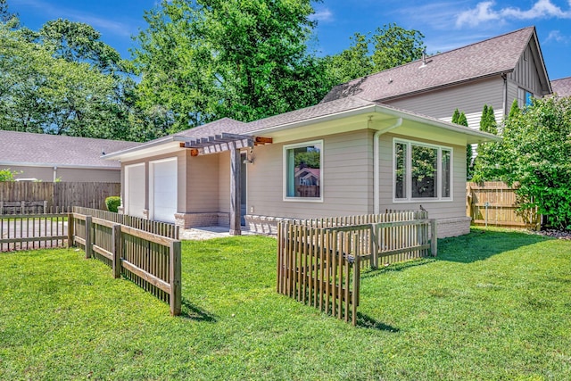 418 Boyd Mill Ave, Franklin, TN 37064 - view of front of house featuring an attached garage, a pergola, and roof with shingles