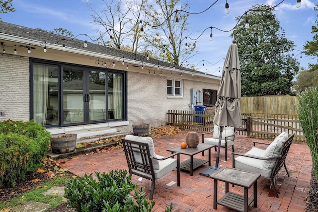 418 Boyd Mill Ave, Franklin, TN 37064 - view of patio / terrace featuring an outdoor hangout area and entry steps