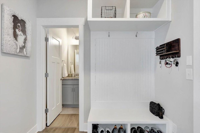 8792 Snowy Owl Rd, Ooltewah, TN 37363 - mudroom with light wood-type flooring