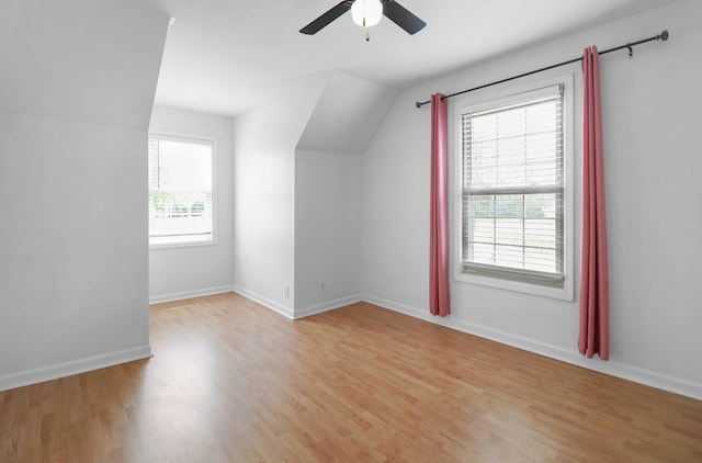 925 Tommy Oliver Rd, Clarksville, TN 37042 - bonus room with a ceiling fan, light wood finished floors, and vaulted ceiling