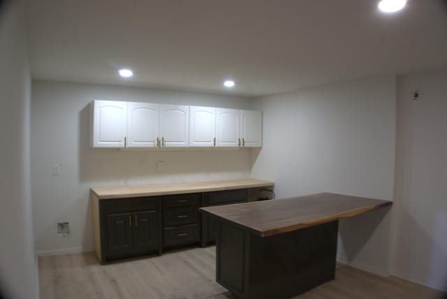 1202 Willow Brook Pass, Mount Juliet, TN 37122 - unfurnished office with light wood finished floors, recessed lighting, and baseboards