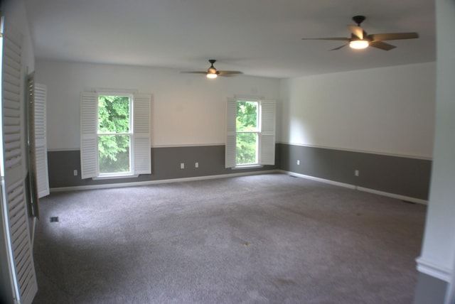 1202 Willow Brook Pass, Mount Juliet, TN 37122 - spare room featuring a ceiling fan, carpet floors, and baseboards