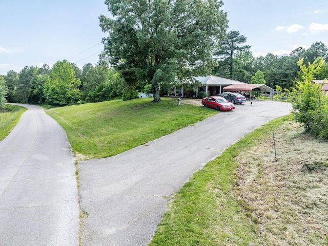 135 Old Union Church Rd, Holladay, TN 38341 - view of front facade with a front lawn and a detached carport