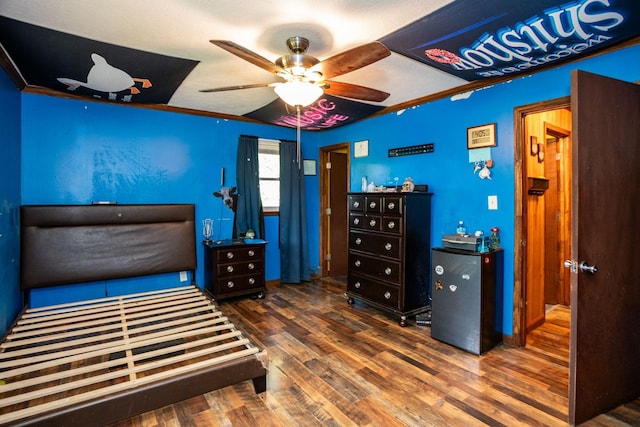 135 Old Union Church Rd, Holladay, TN 38341 - bedroom with wood finished floors and ceiling fan