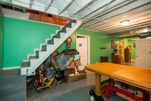 135 Old Union Church Rd, Holladay, TN 38341 - unfinished basement featuring stairs