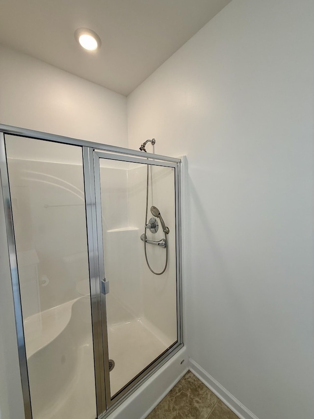 1020 Wiseman Farm Rd, Fairview, TN 37062 - full bathroom featuring a stall shower and tile patterned floors