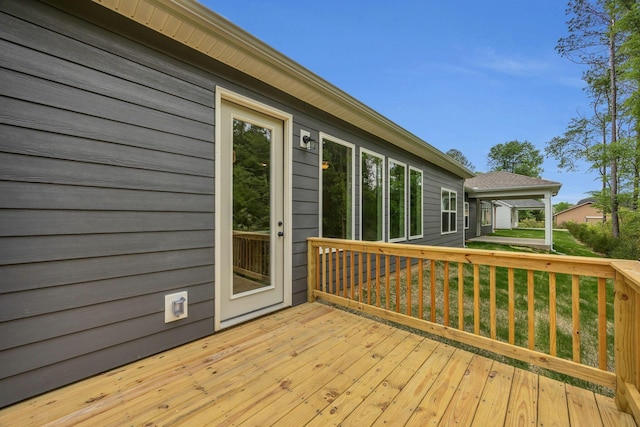 8545 Ari Ln, Chattanooga, TN 37421 - view of wooden deck