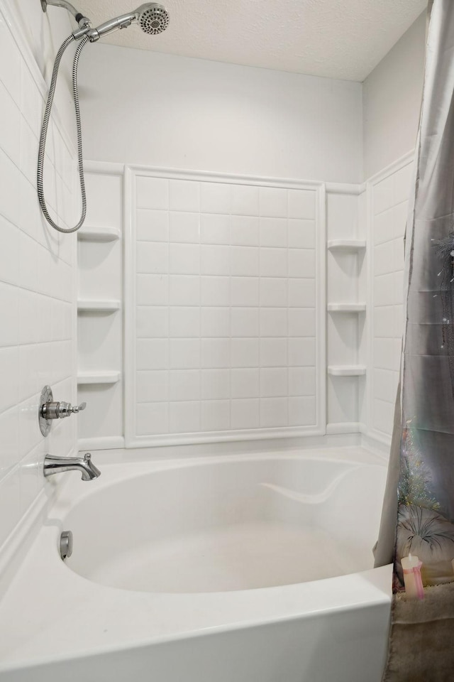 1217 Merritt Hill Trl, Smyrna, TN 37167 - full bath featuring shower / bath combo and a textured ceiling