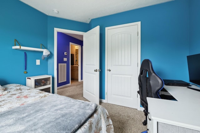 1217 Merritt Hill Trl, Smyrna, TN 37167 - carpeted bedroom with an office area, a closet, and baseboards