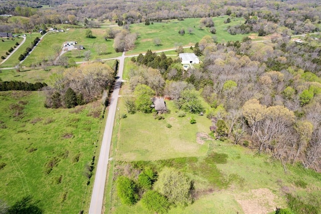 1190 Corum Hill Rd, Castalian Springs, TN 37031 - aerial view of property and surrounding area with rural landscape