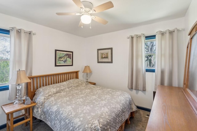 1190 Corum Hill Rd, Castalian Springs, TN 37031 - carpeted bedroom with a ceiling fan