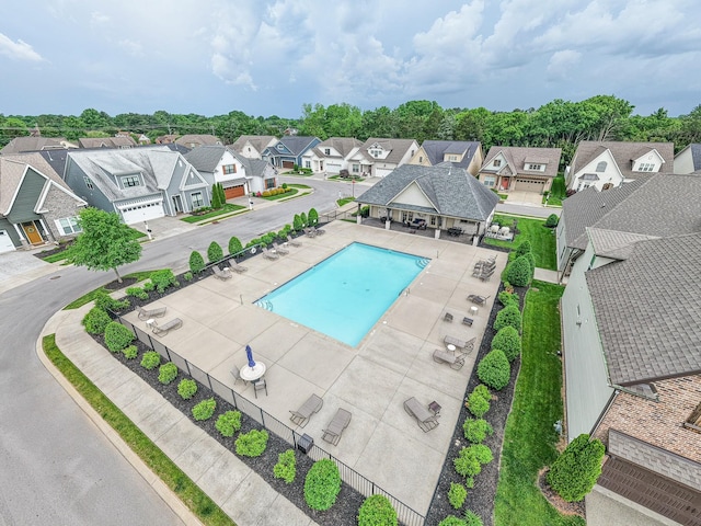 3433 Cortona Way, Murfreesboro, TN 37129 - aerial view of residential area with a pool