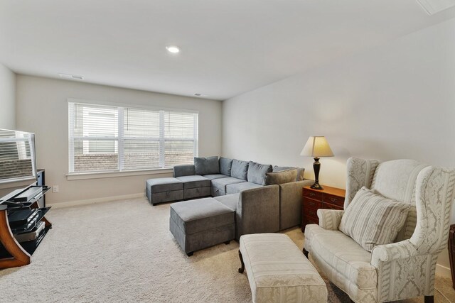 380 Gingerwood Ln, Hendersonville, TN 37075 - living room featuring light carpet and baseboards