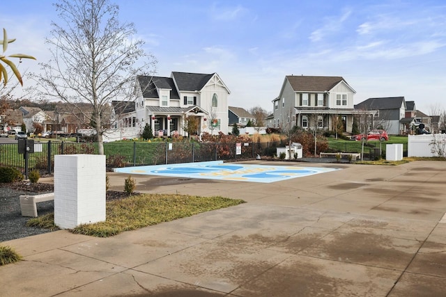 380 Gingerwood Ln, Hendersonville, TN 37075 - view of basketball court with a residential view