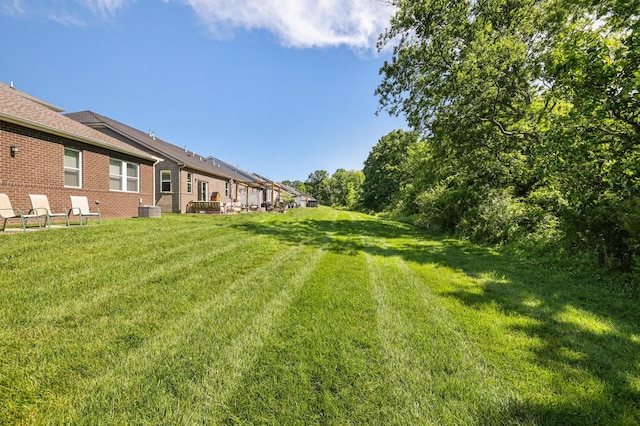 380 Gingerwood Ln, Hendersonville, TN 37075 - view of grassy yard with central AC unit