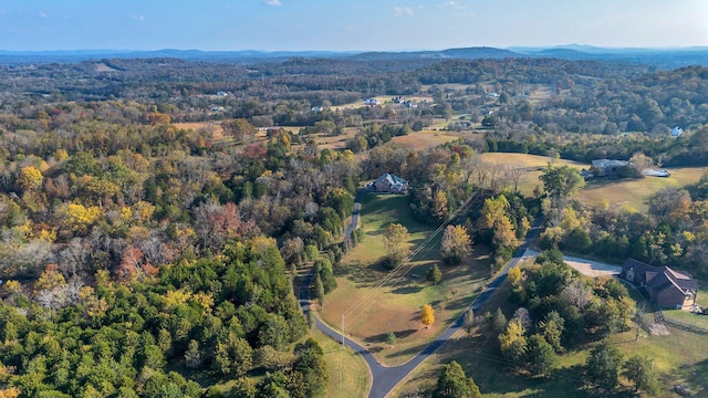 1056 Gilmore Hill Rd, Lebanon, TN 37087 - view of property location with a heavily wooded area and a mountainous background