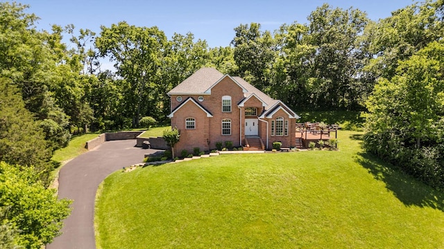 1056 Gilmore Hill Rd, Lebanon, TN 37087 - traditional-style house featuring brick siding and a front yard