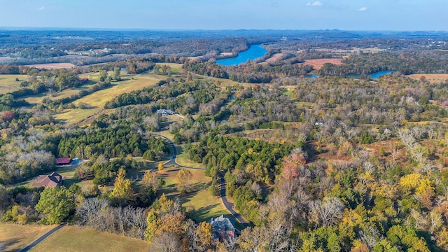 1056 Gilmore Hill Rd, Lebanon, TN 37087 - view of property location with a heavily wooded area and a nearby body of water