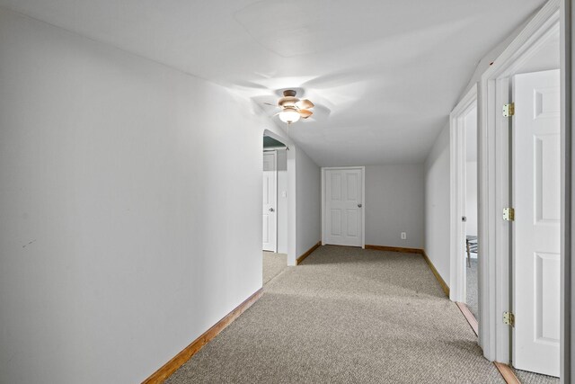 10669 S Windrow Rd, Rockvale, TN 37153 - hallway with light carpet and baseboards