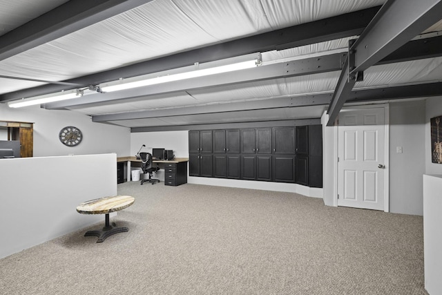 10669 S Windrow Rd, Rockvale, TN 37153 - garage featuring an office area