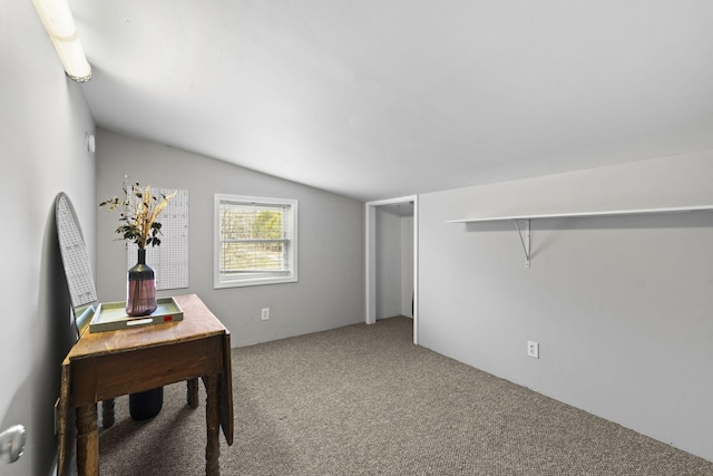 10669 S Windrow Rd, Rockvale, TN 37153 - office area with carpet flooring and vaulted ceiling