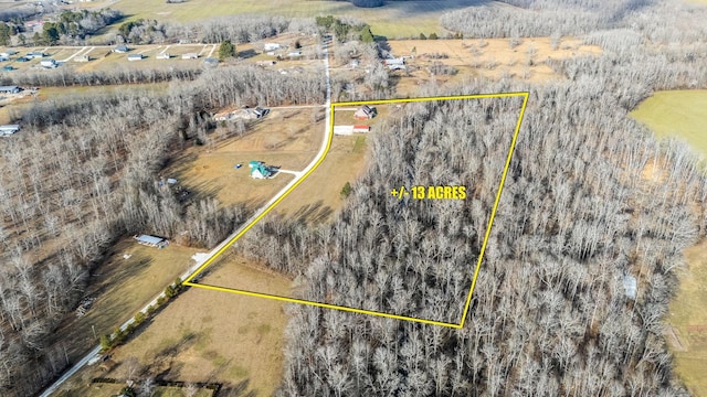 11 Walnut Creek Dr, Manchester, TN 37355 - view of rural area featuring property parcel outlined