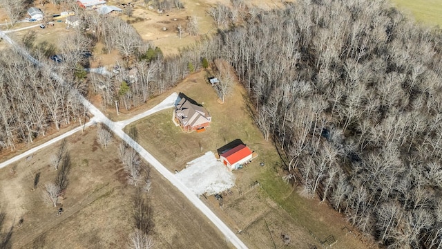 11 Walnut Creek Dr, Manchester, TN 37355 - aerial view of property and surrounding area with rural landscape